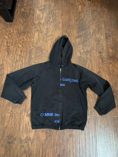 Pre-owned Comme Des Garçons Homme Deux Comme Des Garcons Aw01 Split Logo Jacket In Black
