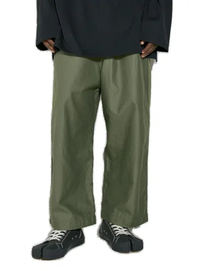 Comme Des Garçons Homme Deux Comme Des Garçons Homme Baggy Cropped Pants In Green