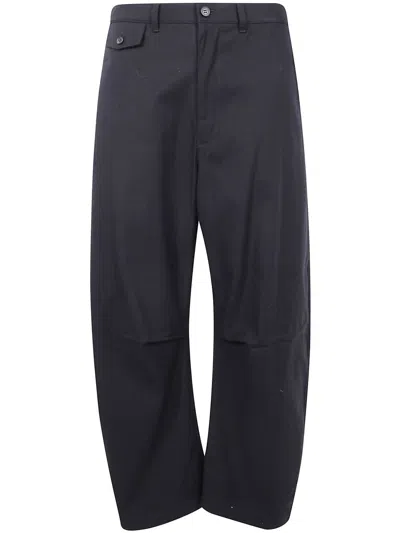 Comme Des Garçons Homme Deux Relaxed Fit Trousers Side Pockets In Black