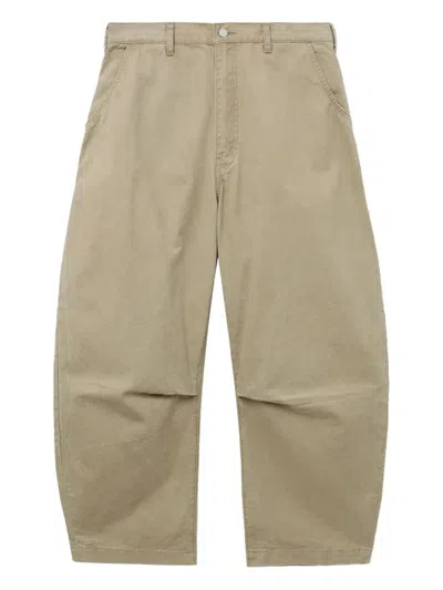 Comme Des Garçons Homme Deux Wide Leg Trousers Pockets In Brown