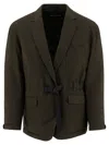 COMME DES GARÇONS HOMME DEUX COMME DES GARÇONS HOMME BLAZER WITH SELF TIE FASTENING