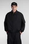 Comme Des Garçons Homme Deux Black Reversible Bomber Jacket In Black