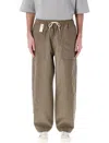 Comme Des Garçons Homme Deux Wool & Linen Pants In Grey Beige
