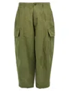 Comme Des Garçons Homme Deux Cotton Cargo Pants In Green