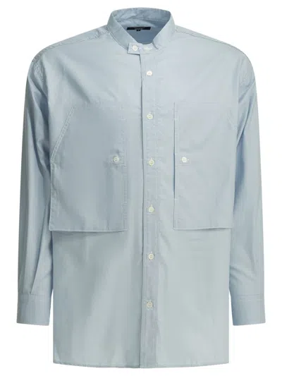 Comme Des Garçons Homme Deux Comme Des Garçons Homme Casual Shirt With Patch Pockets In Blue