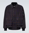 Comme Des Garçons Homme Deux Comme Des Garçons Homme Checked Cotton Blouson In Blue