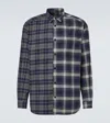 Comme Des Garçons Homme Deux Comme Des Garçons Homme Checked Cotton Shirt In Blue