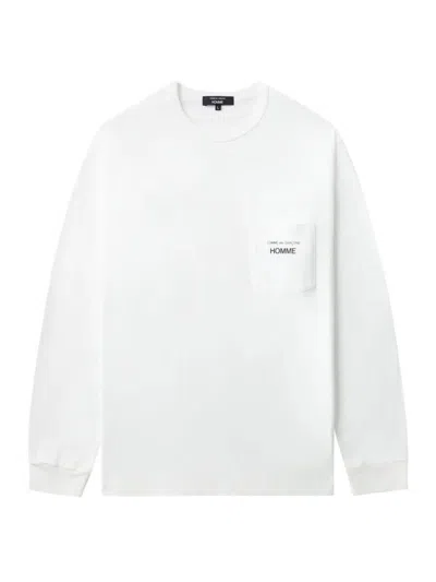 Comme Des Garçons Homme Deux Comme Des Garçons Homme Classic Long Sleeves T-shirt Clothing In White