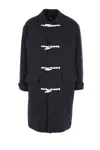 Comme Des Garçons Homme Deux Pinstripe Toggle Coat In Blue