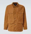 Comme Des Garçons Homme Deux Corduroy-trimmed Cotton Jacket In Brown