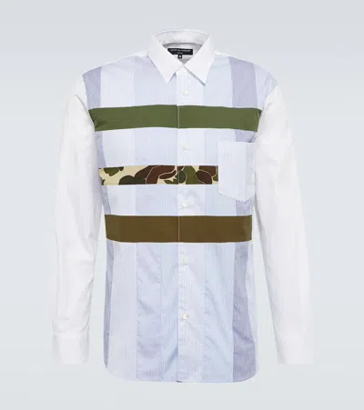 Comme Des Garçons Homme Deux Hemd Aus Einem Baumwollgemisch In Multicoloured