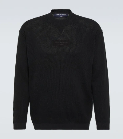 Comme Des Garçons Homme Deux Cotton Sweater In Black