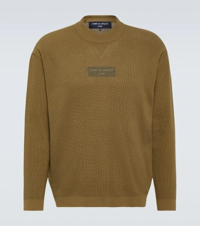 Comme Des Garçons Homme Deux Cotton Jumper In Green