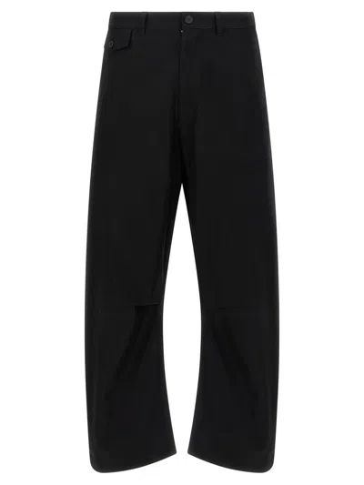 Comme Des Garçons Homme Deux Curved Leg Pants In Black