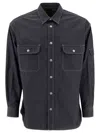 Comme Des Garçons Homme Deux Denim Shirt In Blue
