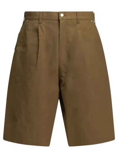 Comme Des Garçons Homme Deux Comme Des Garçons Homme Formal Cotton Shorts In Brown