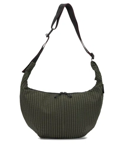 Comme Des Garçons Homme Deux Comme Des Garçons Homme“网格格纹”大号单肩包 In Green