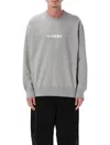 Comme Des Garçons Homme Deux Long Sleeve Crew Neck Sweater For Men In Gray