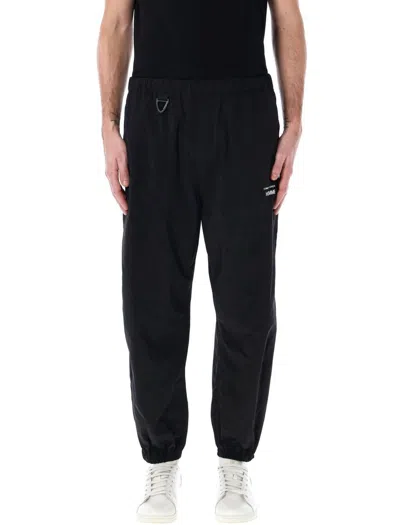 Comme Des Garçons Homme Deux Nylon Cdg Homme Logo Pants In Black
