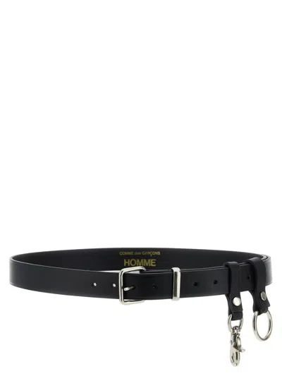 Comme Des Garçons Homme Deux Leather Belt In Black