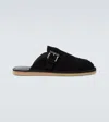 Comme Des Garçons Homme Deux Leather Slides In Black