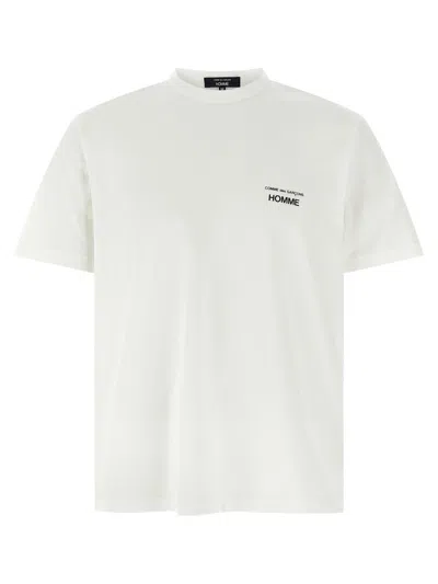 Comme Des Garçons Homme Deux Logo T-shirt In White