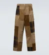 Comme Des Garçons Homme Deux Patchwork Trousers In Multi