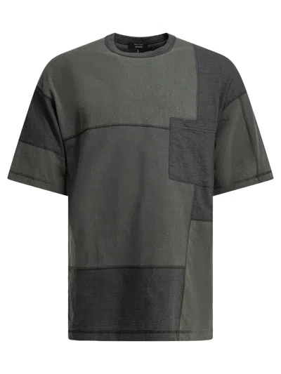 Comme Des Garçons Homme Deux Comme Des Garçons Homme Plus Patchwork Crewneck T-shirt In Gray