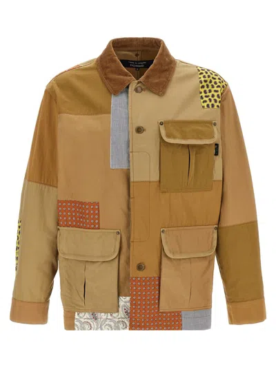 Comme Des Garçons Homme Deux Comme Des Garçons Homme Patchwork Jacket In Beige