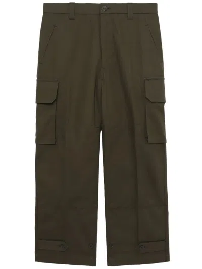 Comme Des Garçons Homme Deux Cotton Cargo Trousers Adjustable Cuffs In Multi