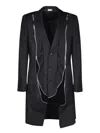 Comme Des Garçons Homme Deux Comme Des Garçons Homme Plus Coats In Black