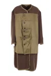 Comme Des Garçons Homme Deux Comme Des Garçons Homme Plus Coats In Brown