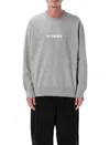 Comme Des Garçons Homme Deux Long Sleeve Crew Neck Sweater For Men In Gray