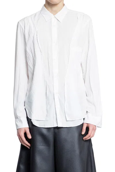 Comme Des Garçons Homme Deux Comme Des Garçons Homme Plus Crinkled Effect Buttoned Shirt In White