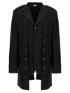 Comme Des Garçons Homme Deux Double Layer Blazer Coat In Black