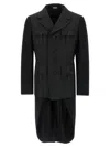 Comme Des Garçons Homme Deux Double Layer Blazer Jacket In Black