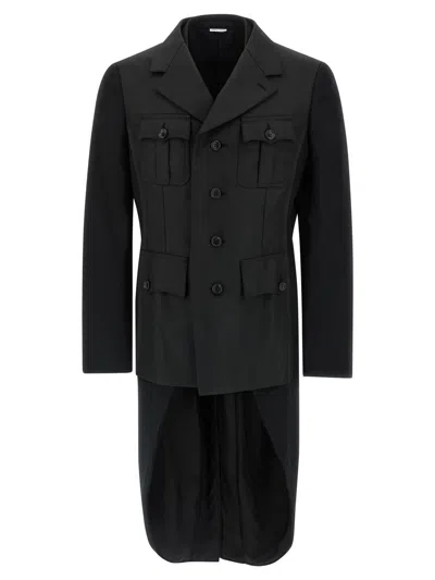 Comme Des Garçons Homme Deux Double Layer Blazer Jacket In Black