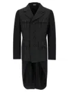 Comme Des Garçons Homme Deux Comme Des Garçons Homme Plus Double Layer Blazer Jacket In Black