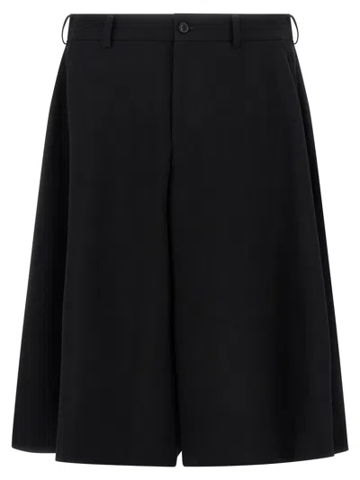 Comme Des Garçons Homme Deux Extra Loose Leg Bermuda Shorts In Black
