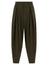 Comme Des Garçons Homme Deux Herringbone Wool Pants In Green