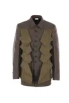 Comme Des Garçons Homme Deux Single-breasted Jacket In Brown