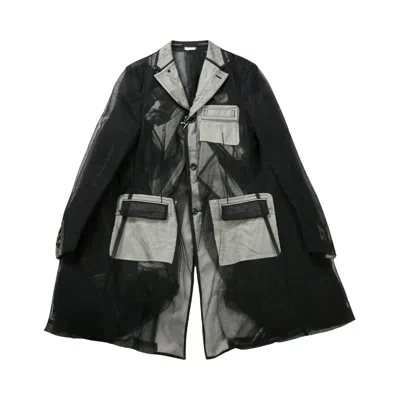 Pre-owned Comme Des Garçons Homme Deux Comme Des Garçons Homme Plus Layered Multi Pocket Jacket 'black' | Men's Size L