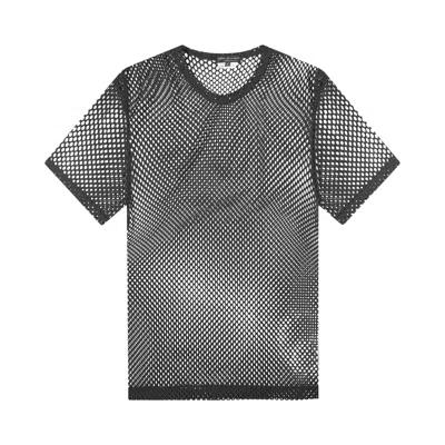 Pre-owned Comme Des Garçons Homme Deux Comme Des Garçons Homme Plus Mesh T-shirt 'black'
