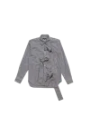 Comme Des Garçons Homme Deux Comme Des Garcons Homme Plus Pinstripe Shirt With Bows White In Gray