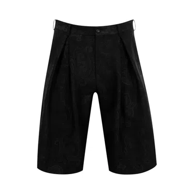 Pre-owned Comme Des Garçons Homme Deux Comme Des Garçons Homme Plus Pleated Shorts 'black' | Men's Size M