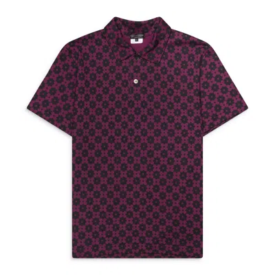 Comme Des Garçons Homme Deux Comme Des Garcons Homme Plus Printed Polo Multicolor In Burgundy