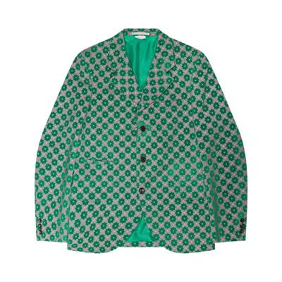 Pre-owned Comme Des Garçons Homme Deux Comme Des Garçons Homme Plus Printed Three Buttons Blazer 'multicolor' | Multi-color | Men's Size L