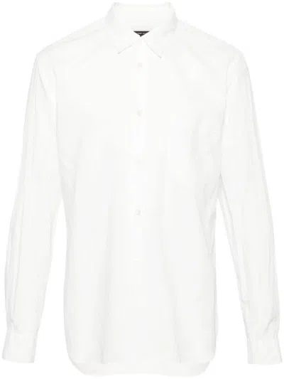 Comme Des Garçons Homme Deux Comme Des Garçons Homme Plus Regular Fit Fluid Shirt In White