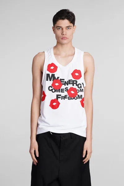 Comme Des Garçons Homme Deux Comme Des Garçons Homme Plus Tank Top In White