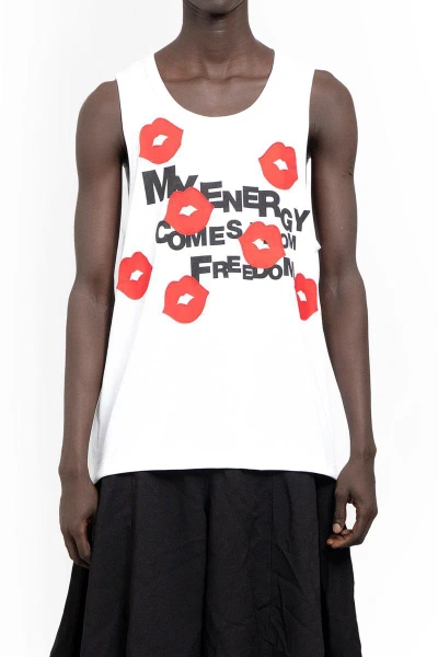 Comme Des Garçons Homme Deux Comme Des Garcons Homme Plus Tank Tops In Multicolor